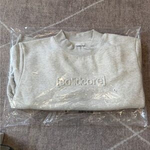 Solidcore Embossed Logo Crewneck Sweatshirt - Light Gray **MEMBERS ONLY***